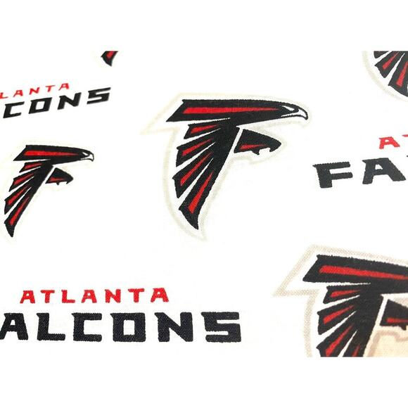 Pre-cut Fabric Swatches Atlanta Falcons Size 9” x 6” Red Black White Sports 160 - Picture 2 of 3